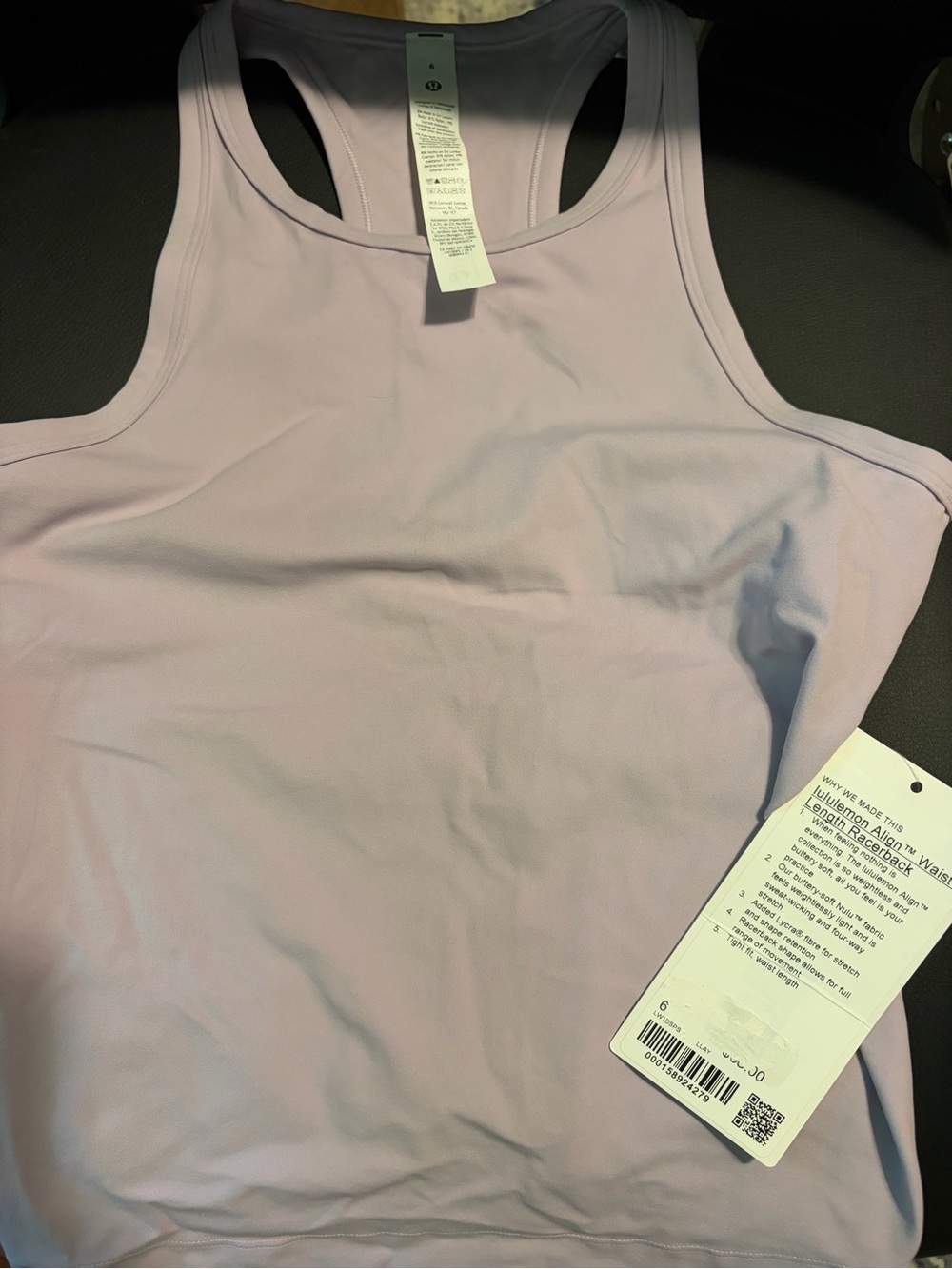 lululemon athletica Lavender Racerback Tank